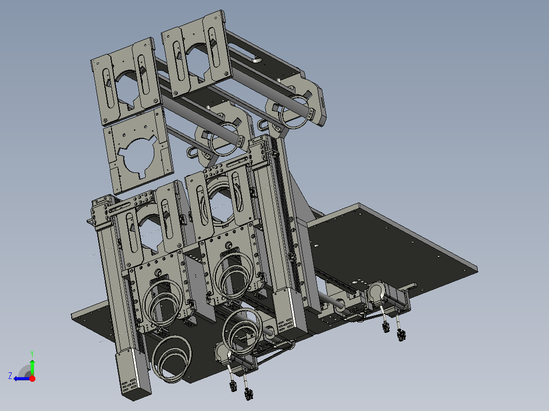 叠片装料装置右视图