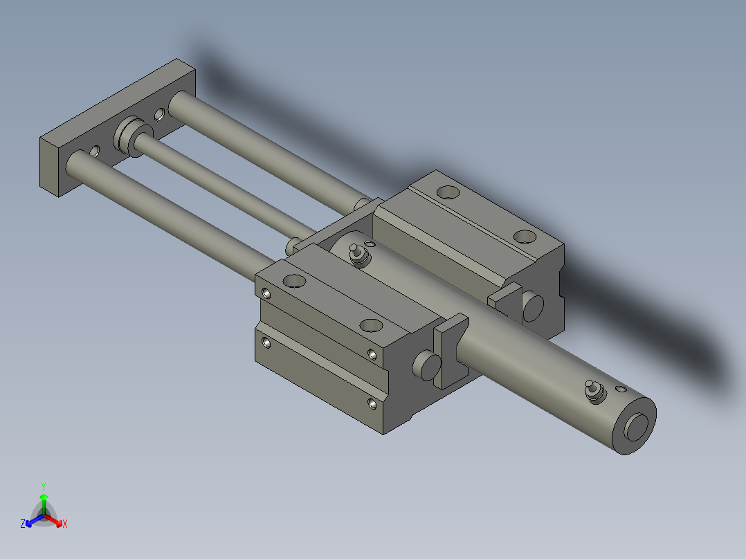 MGCMB20-100带导杆气缸主视图