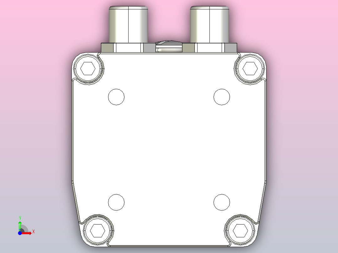 Cyltronic圆形导缸CTC-060-K __- XXXX-V前视图