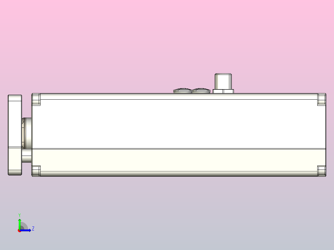Cyltronic圆形导缸CTC-060-K __- XXXX-V左视图