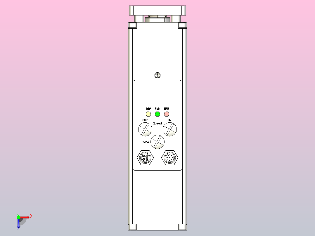 Cyltronic圆形导缸CTC-060-K __- XXXX-V俯视图