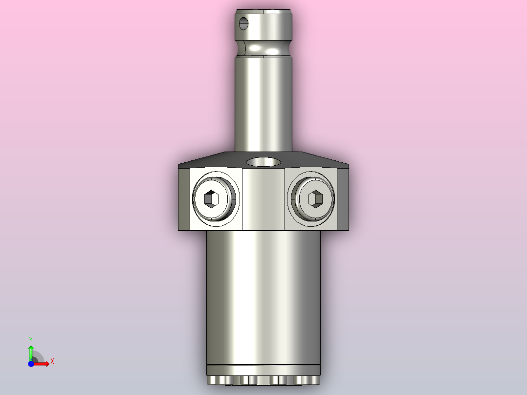 HTLA0801-2CR上法兰旋转式夹紧器前视图