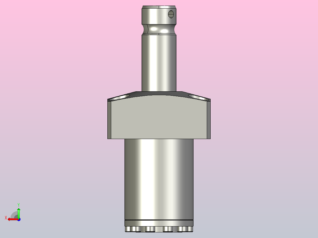 HTLA0801-2CR上法兰旋转式夹紧器后视图