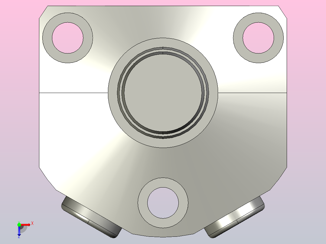 HTLA0801-2CR上法兰旋转式夹紧器俯视图