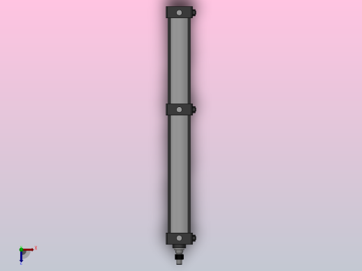 10A-5(N)系列三位步进气缸[10A-5(N) SD 63×300╱200 SD]俯视缩略图