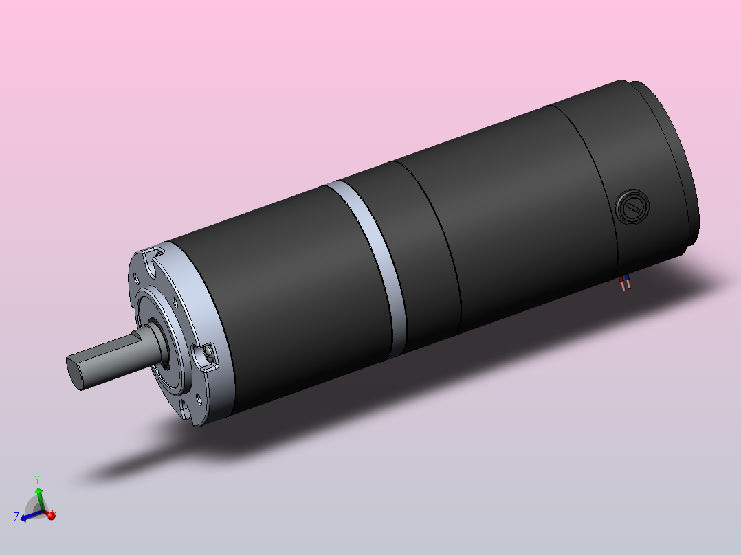 沙洋叶齿轮电机IG-90GM L106.8主视图