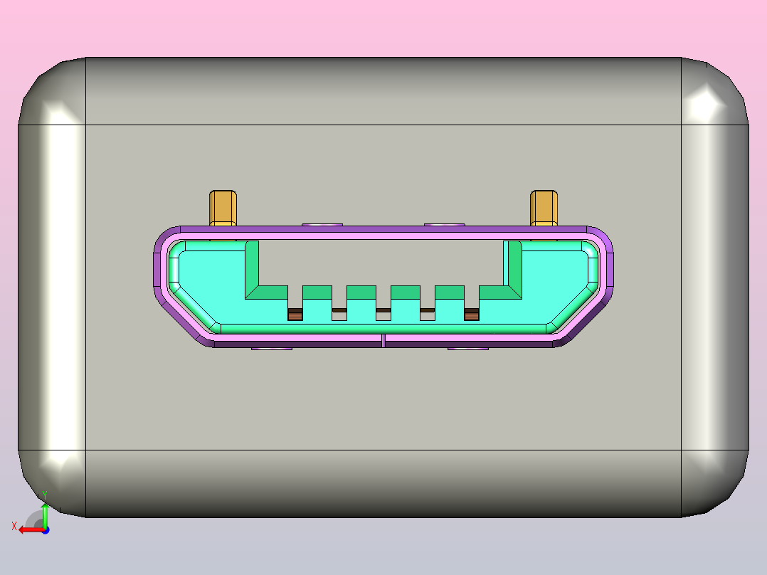 micro usb   整体常用接口后视图