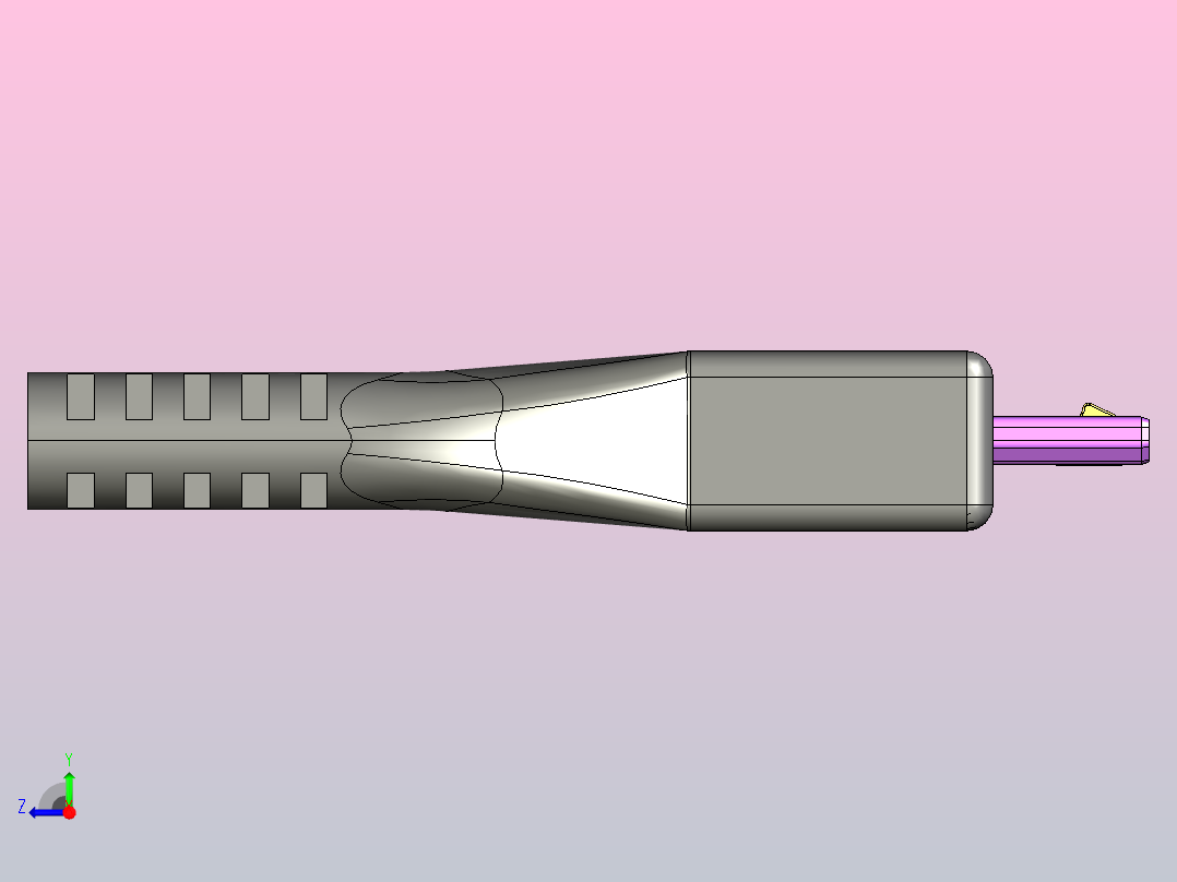 micro usb   整体常用接口右视图