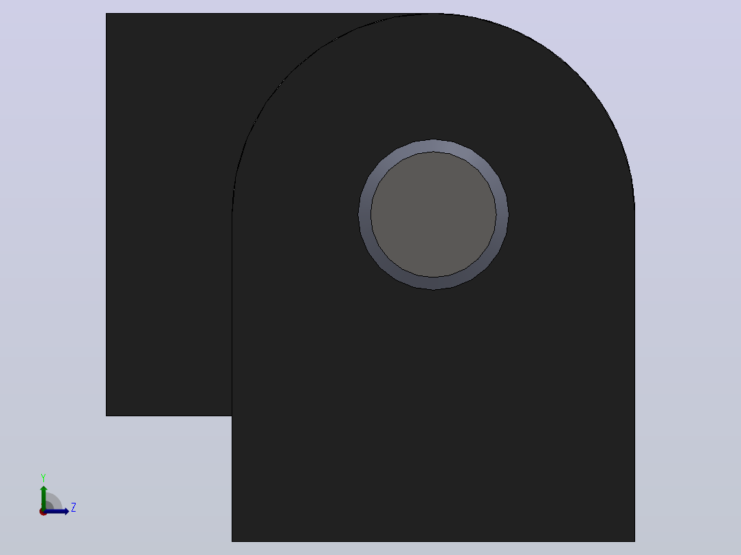 HL-025[HL025-1]柜门铰链左视图