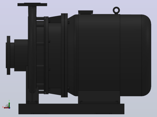 南方泵NIS，NISF泵外形（60-40-315）5.5kW-4极后视缩略图