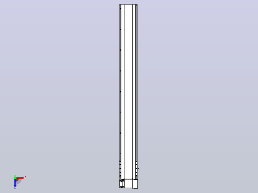 皮带直线轴半封闭可选导轨TPA-HNB-175D-140-L1400-RP-C-P75-N3俯视缩略图