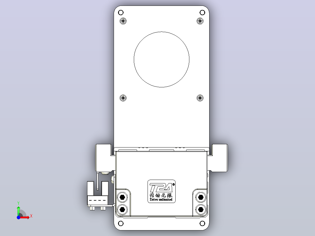 线性模块铝制底座TPA-KNR-60E-1205C-L550A1-MU-BJ60-N3前视图