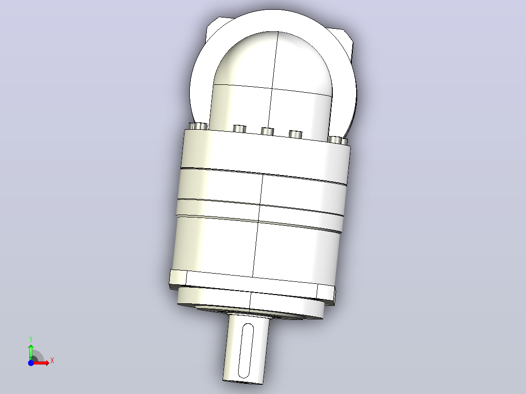 MTBR-090-L1-19 MTBR-090 直角行星减速机前视图