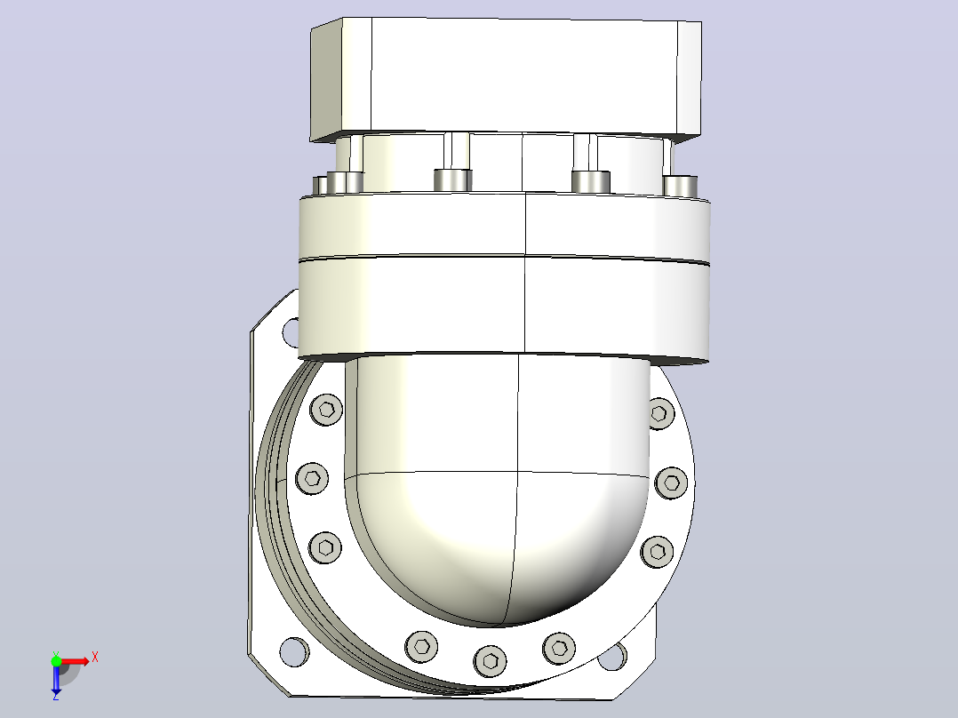 MTBR-090-L1-19 MTBR-090 直角行星减速机俯视图
