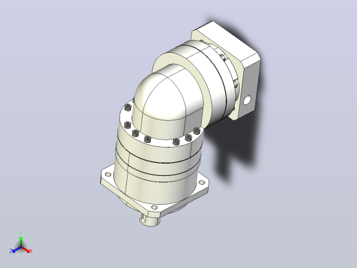 MTBR-090-L1-19 MTBR-090 直角行星减速机正等轴测缩略图