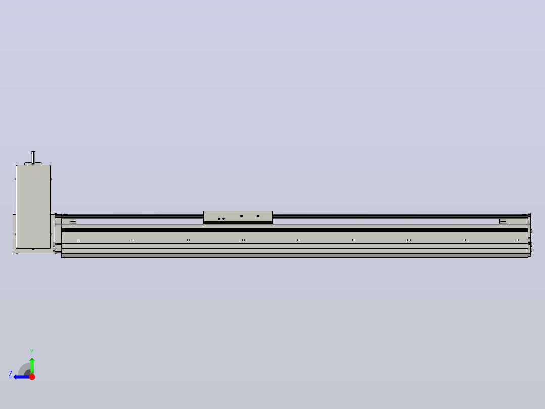 MT120BT半封闭皮带滑台[MT120BT.L100.600.RU.P40.C3]右视图