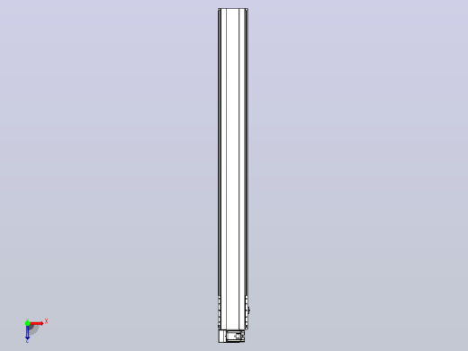 皮带直线轴半封闭可选导轨TPA-HNB-202D-140-L1850-LU-Y-P75-N3俯视缩略图