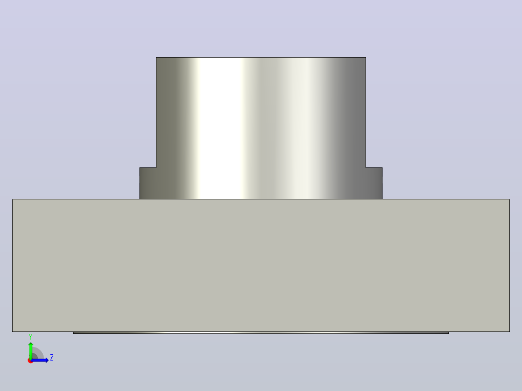 FESTO气缸连接件安装法兰36127 KSZ-M16x1,5左视图