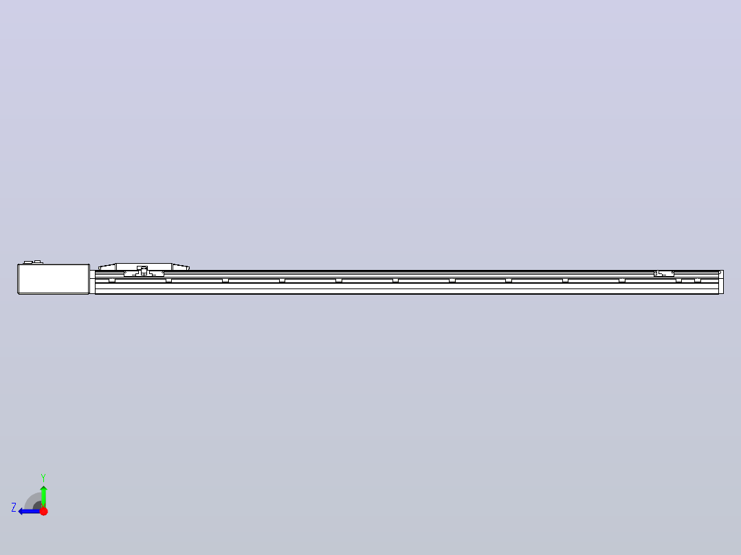 机器人皮带驱动直线轴TPA-GCB-150-P80-L1350-QR-M75-N3右视图