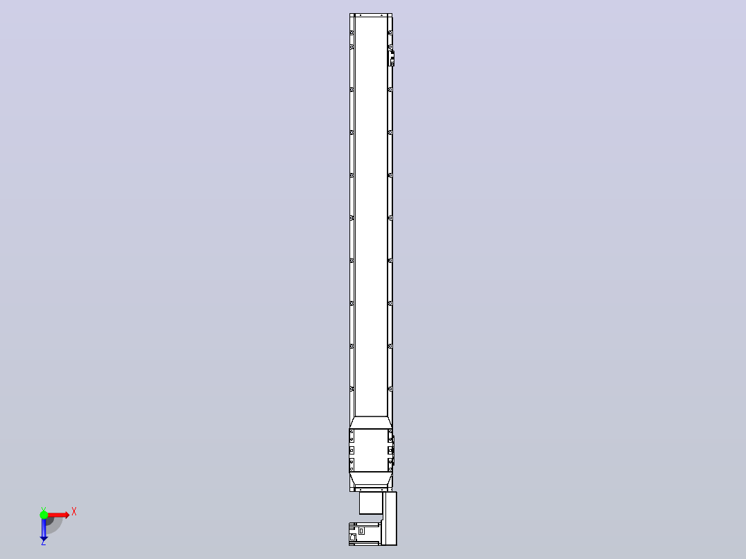 机器人皮带驱动直线轴TPA-GCB-150-P80-L1350-QR-M75-N3俯视图