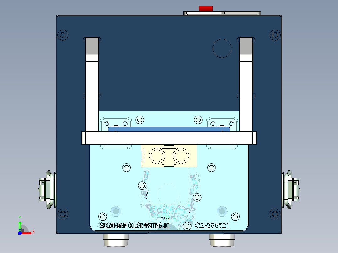 测试脚PIN夹具治具前视图