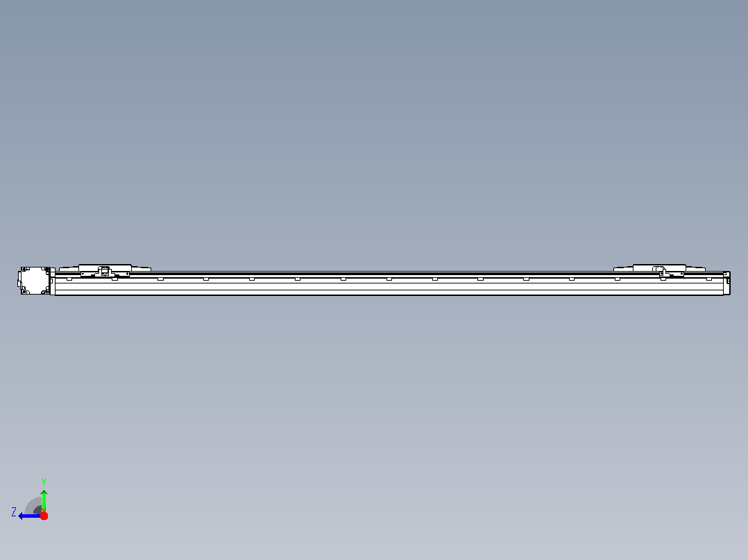 皮带直线轴双滑块型TPA-GCBS-120-P70-L500-DL-M20-N3右视图