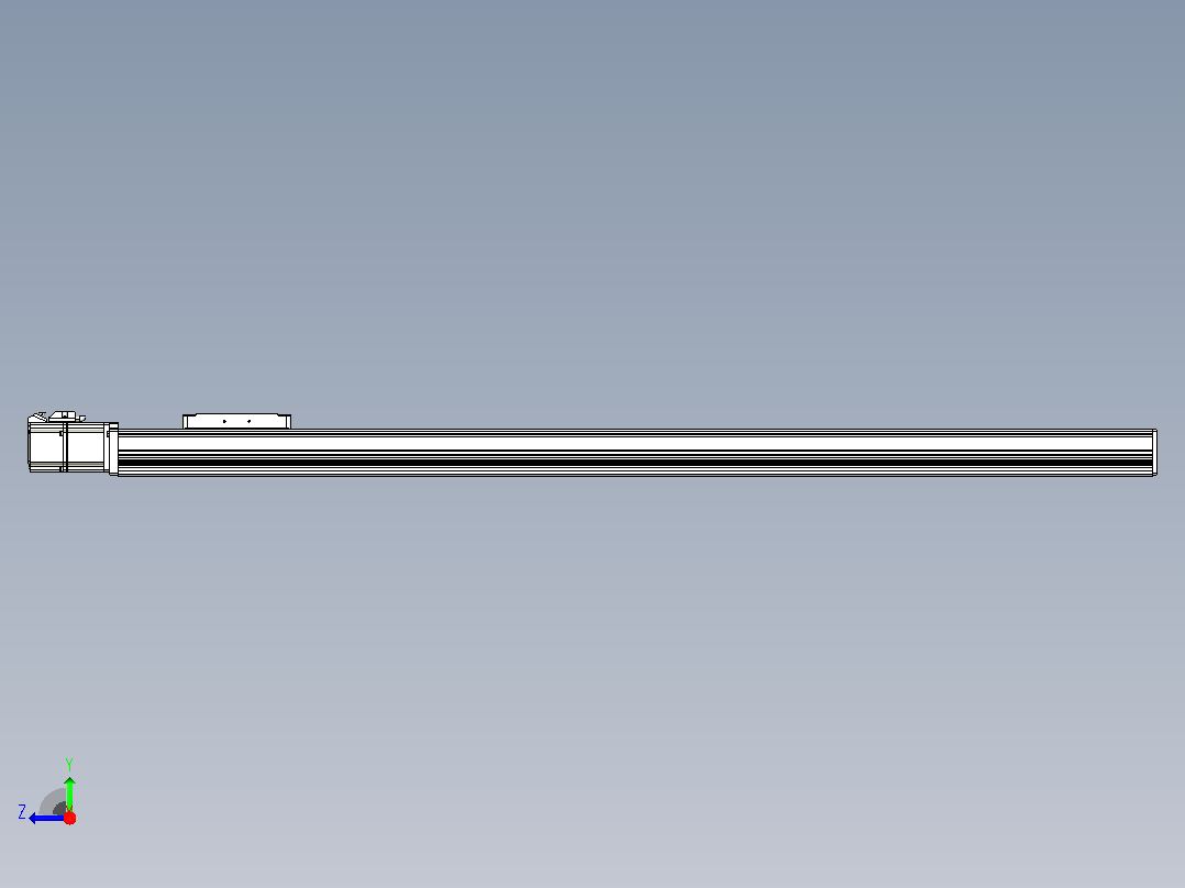 滚珠丝杠直线轴带导轨全封闭TPA-HCR-105D-1610C-L1000-M-Y-P40-N3右视图
