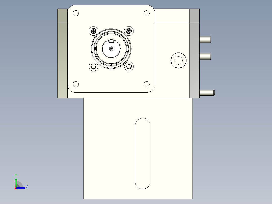 MK2STL-1BS-100GF-W160-C1滚子链小头部双驱动（1倍速）左视图