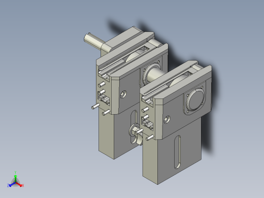 MK2STL-1BS-100GF-W160-C1滚子链小头部双驱动（1倍速）正等轴测缩略图