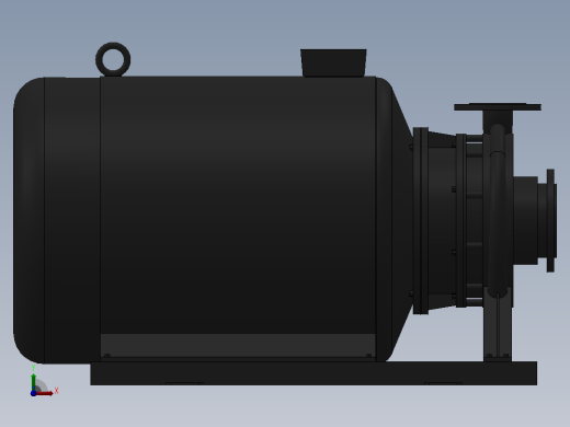 南方泵NIS，NISF泵外形（100-65-250）55kW-2极
