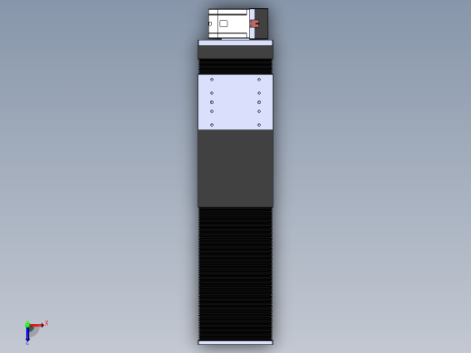 直线模组DMBF170-RUCR（电机右上折）[DMBF170-L45S500-DT750-A2U-RUCR]俯视缩略图