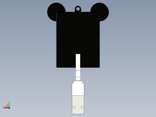 inventor读卡器模型后视缩略图