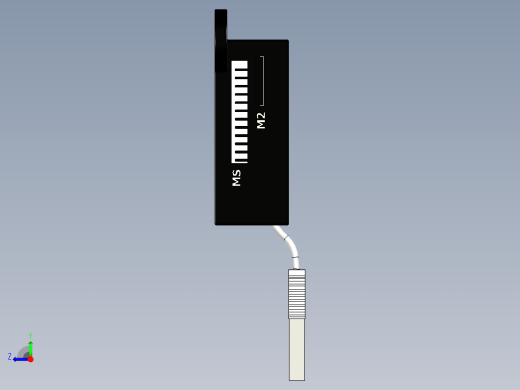 inventor读卡器模型右视缩略图