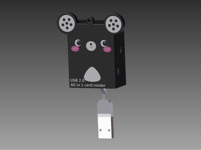 inventor读卡器模型