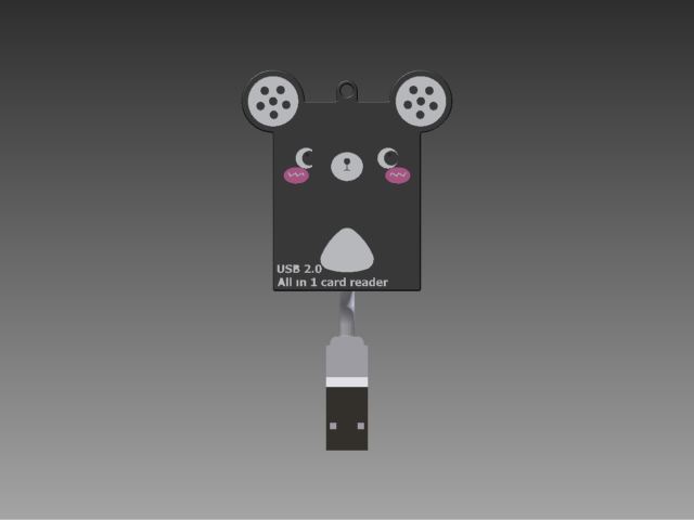 inventor读卡器模型