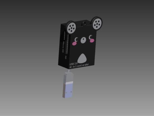 inventor读卡器模型缩略图