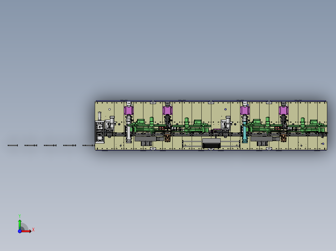 四工位自动插片组装机前视图