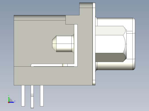 D型15芯插头左视缩略图