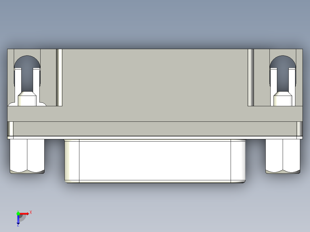 D型15芯插头俯视图