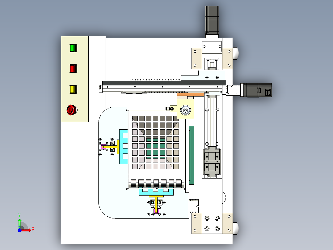 自动磨光机设计3D模型前视图