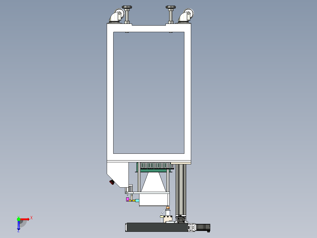 自动磨光机设计3D模型俯视图