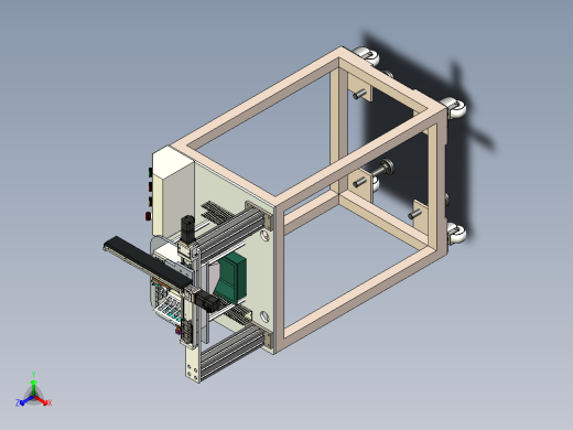 自动磨光机设计3D模型正等轴测缩略图
