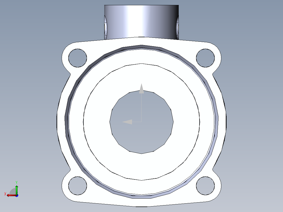 汽车发动机设计图纸后视图