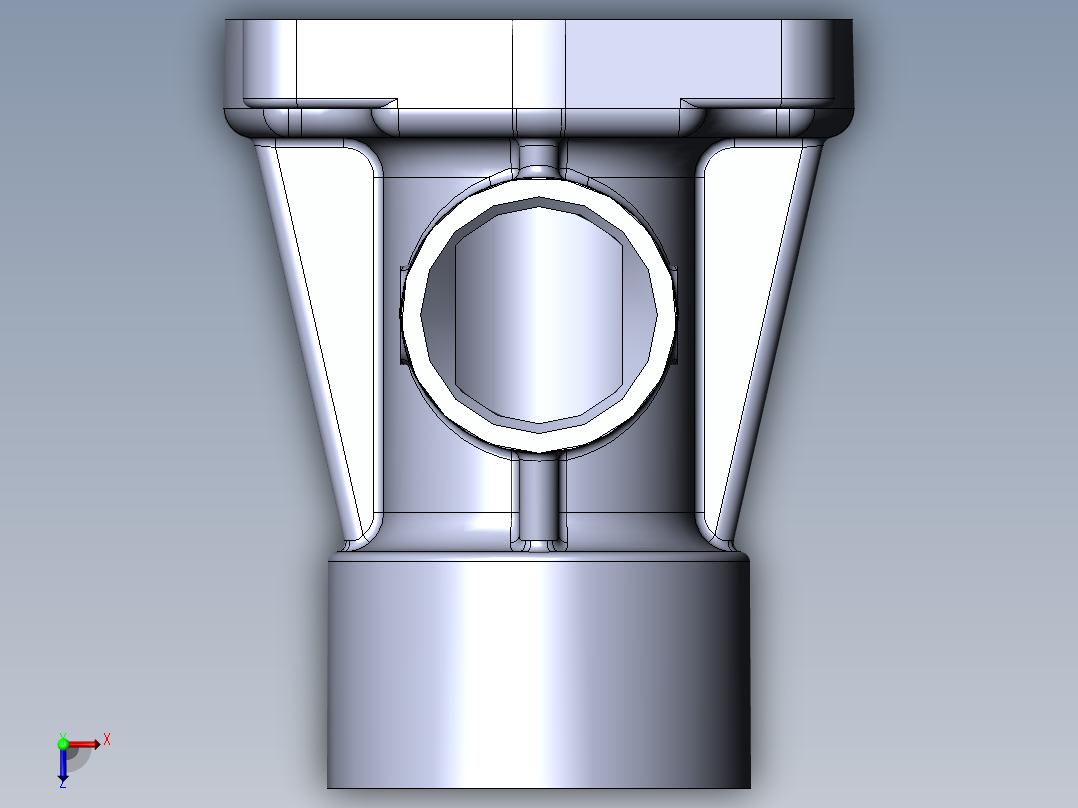汽车发动机设计图纸俯视图