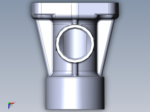 汽车发动机设计图纸俯视缩略图