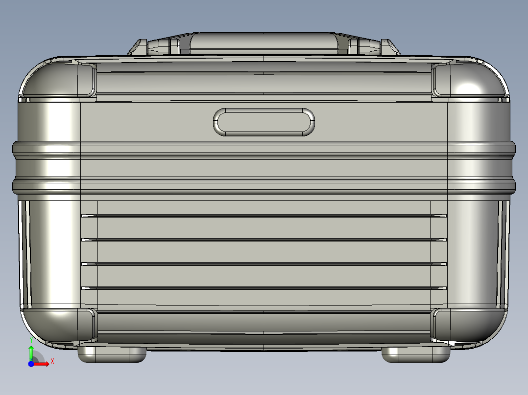 化妆箱设计前视图