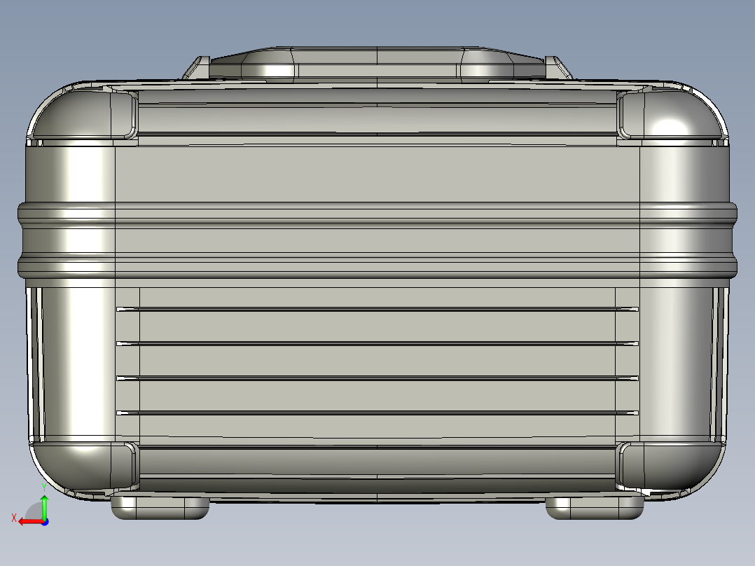 化妆箱设计后视图