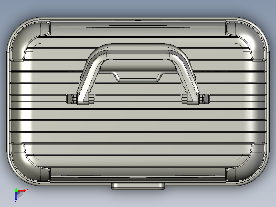 化妆箱设计俯视图