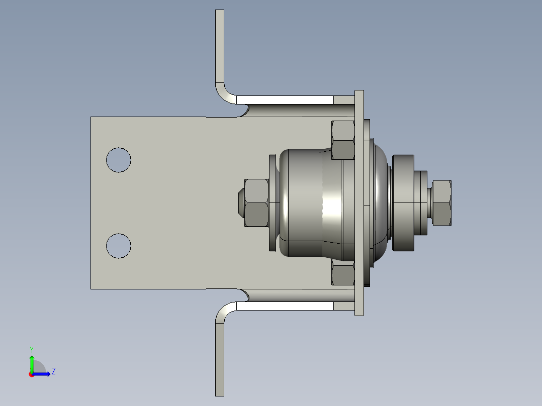 支撑减震(1)左视图