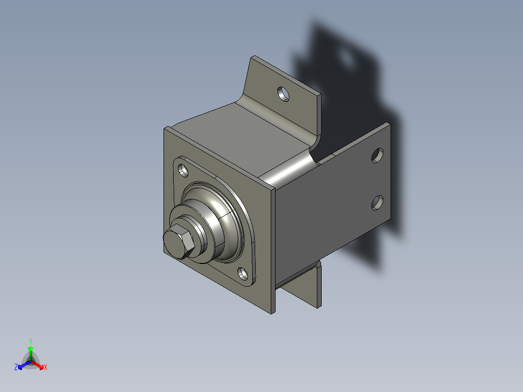 支撑减震(1)正等轴测图